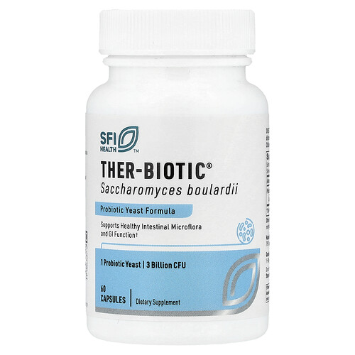 Sfi Health Ther-Biotic®, Saccharomyces Boulardii, 3 Billion CFU, 60 Capsules