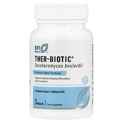 Ther-Biotic®, Saccharomyces Boulardii, 3 млрд КУО, 60 капсул