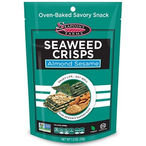 Отзывы о Сипоинт Фармс, Seaweed Crisps, Almond Sesame, 1.2 oz (35 g)