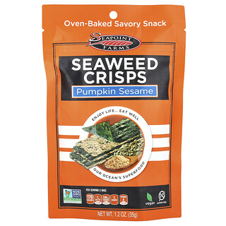Seapoint Farms, Deniz Yosunu Cipsi, Balkabağı Susamı, 1,2 oz (35 gr)