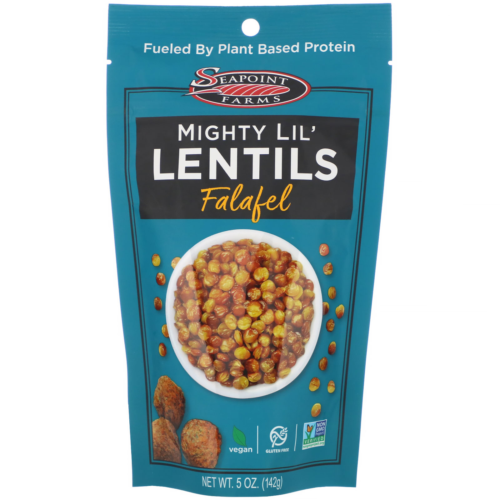 Seapoint Farms, Mighty Lil' Lentils（小さい優れモノのレンズ豆）、ファラフェル、142g（5オンス）