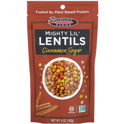 Купить Seapoint Farms Mighty Lil' Lentils, Cinnamon Sugar, 5 oz (142 g)