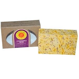 Sunfeather Soaps, Брусковое мыло, ромашковая роза, 121 г (4,3 унций)