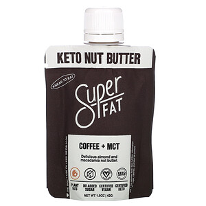 Отзывы о SuperFat, Keto Nut Butter, Coffee + MCT, 1.5 oz (42 g)