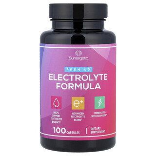 Sunergetic, Prémiová elektrolytová receptura, 100 kapslí