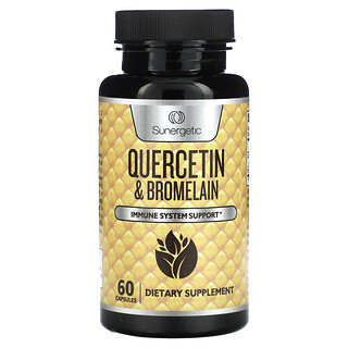 Sunergetic, Quercetin ve Bromelain, 60 Kapsül