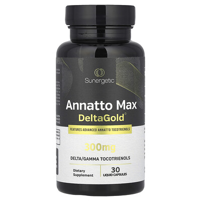 Sunergetic  Annatto Max DeltaGold®  300 mg  30 Liquid Capsules
