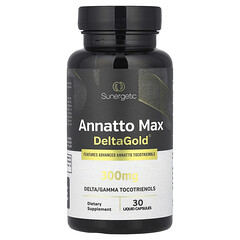 Annatto Max DeltaGold®, 300 мг, 30 капсул із рідиною