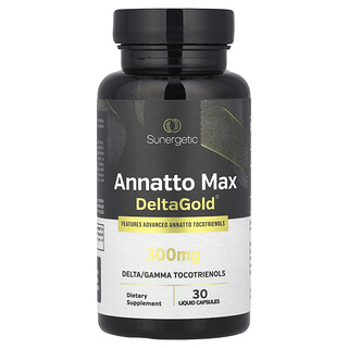 Sunergetic, Annatto Max DeltaGold®, 300 mg, 30 capsule lichide