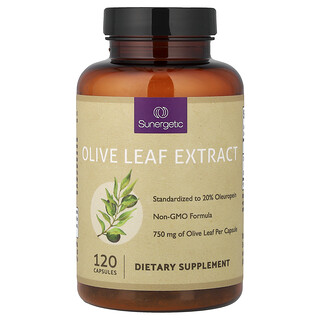 Sunergetic, Olive Leaf Extract, 750 mg, 120 Capsules