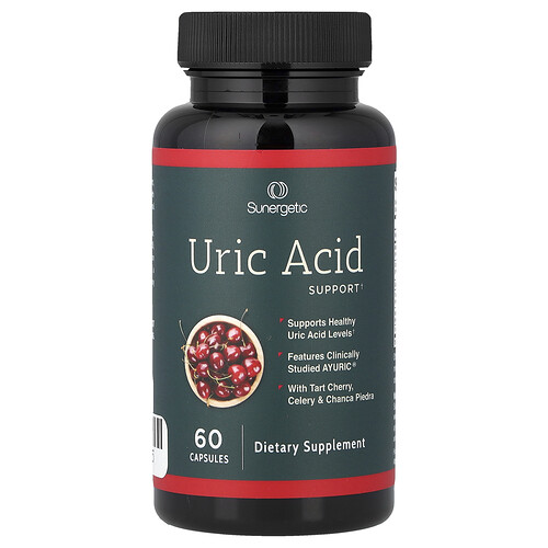 Sunergetic, Uric Acid, Harnsäure, 60 Kapseln