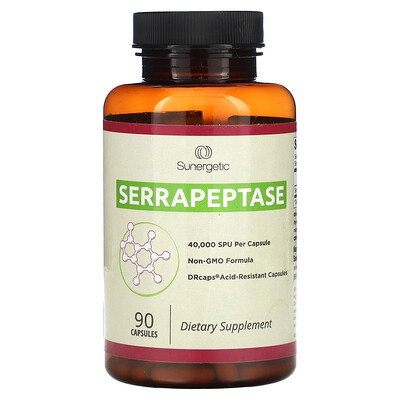 Sunergetic  Serrapeptase  18 mg  90 Capsules