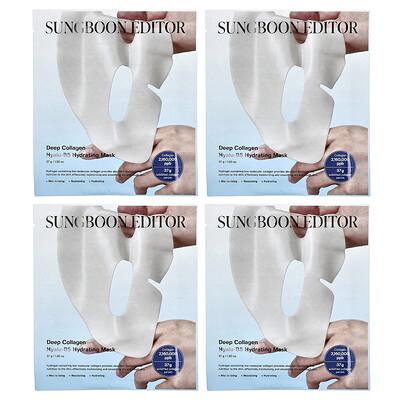 Product Image for Sungboon Editor, Deep Collagen Hyalu-B5 Hydrating Beauty Mask , 4 Pack, 1.30 oz (37 g) Each