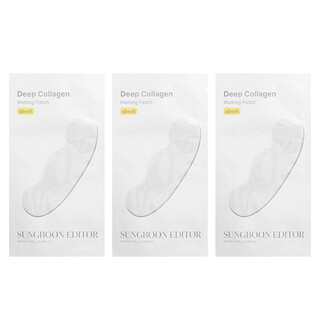 Sungboon Editor, Diep collageen smeltpleister, 3 sets, elk 0,016 oz (0,46 g)