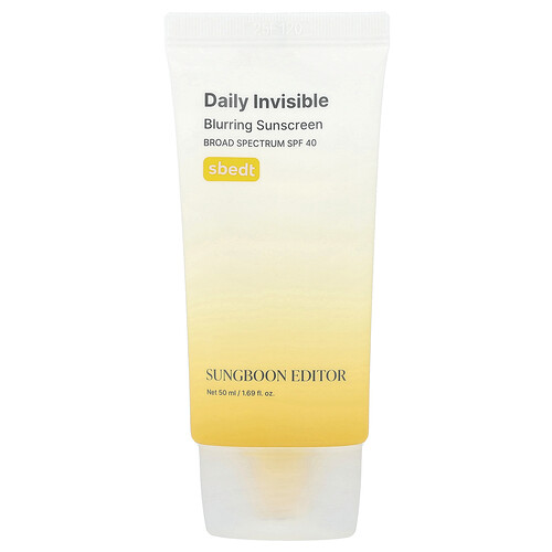Sungboon Editor Daily Invisible, Blurring Sunscreen, SPF 40 , 1.69 fl oz (50 ml)