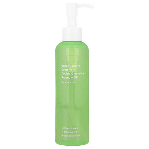 Sungboon Editor, Green Tomato Deep Pore Double Cleansing Ampoule Oil, tiefenwirksames Poren-Doppelt-Reinigungs-Ampullenöl mit grüner Tomate, 200 ml (6,76 fl. oz.)