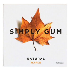 Simply Gum, Gum, Natural Maple, 15 Pieces отзывы покупателей