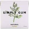 Simply Gum, Gum, Natural Fennel, 15 Pieces