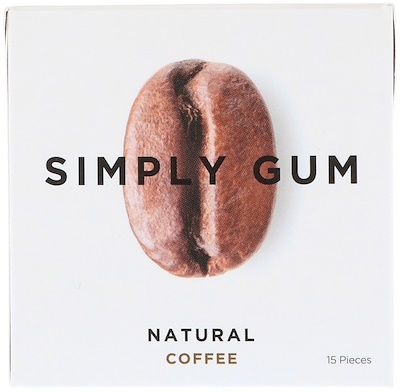 Simply Gum 口香糖,天然咖啡味,15 片