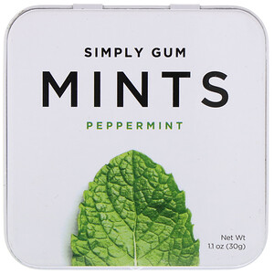 Simply Gum, Mints, Peppermint, 1.1 oz (30 g) отзывы