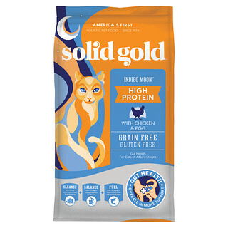 Solid Gold, Indigo Moon™（インディゴムーン）、猫用、全年齢、チキン＆卵入り、1.36kg（3ポンド）