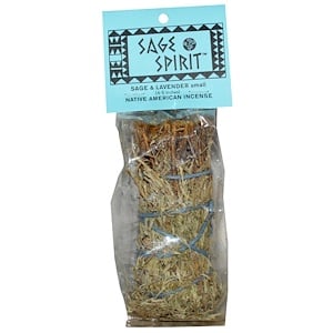 Отзывы о Сэйдж спирит, Native America Incense, Sage & Lavender, Small (4-5 inches), 1 Smudge Wand