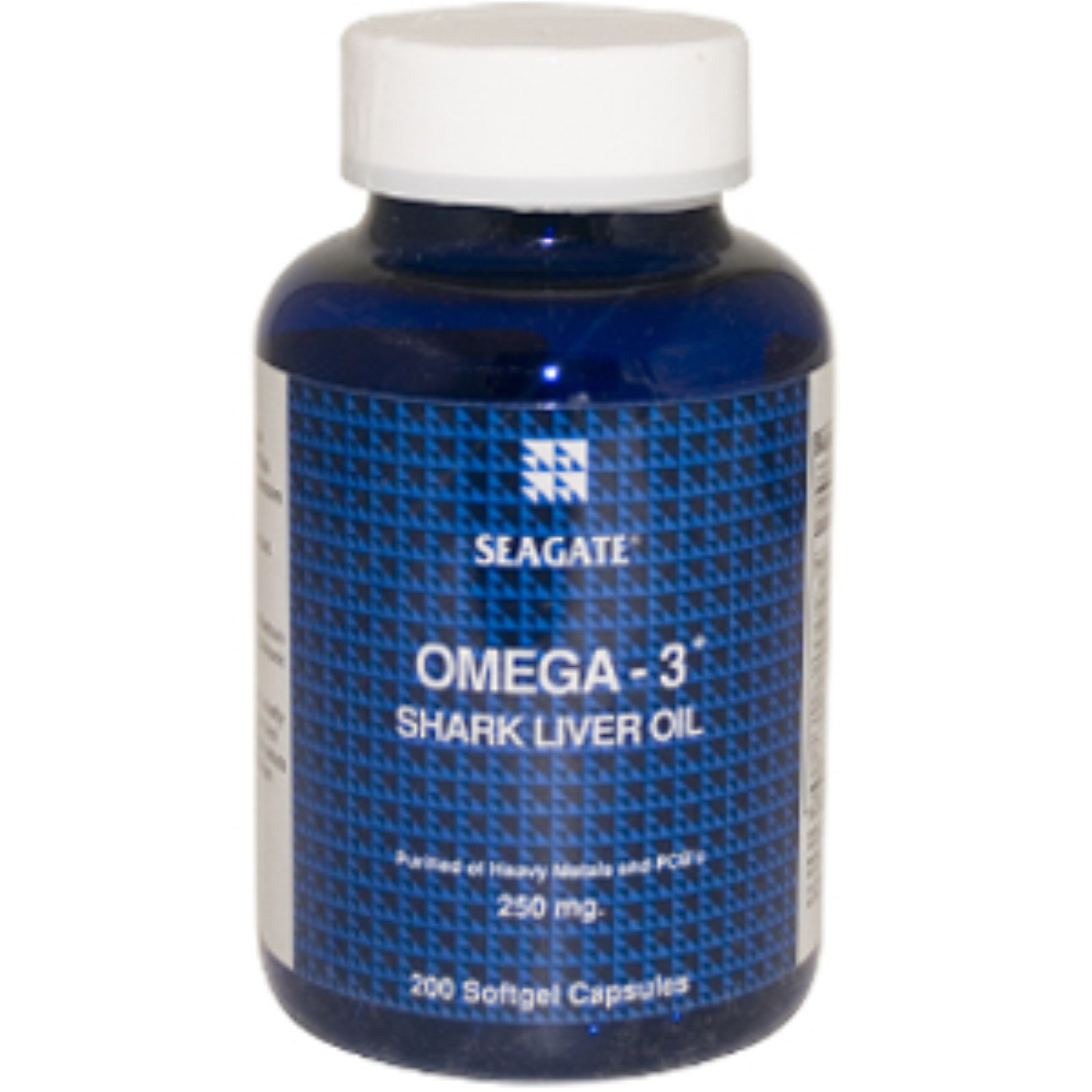 Seagate, Omega3 + Shark Liver Oil, 250 mg, 200 Softgel Capsules iHerb