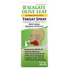 Seagate, Spray para a Garganta de Folhas de Oliveira, Framboesa e Hortelã-Verde, 30 ml (1 fl oz)