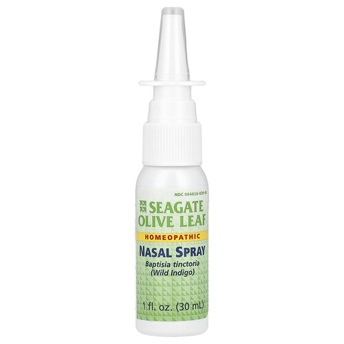 Seagate Olive Leaf Homeopathic Nasal Spray | 1 fl oz Spray