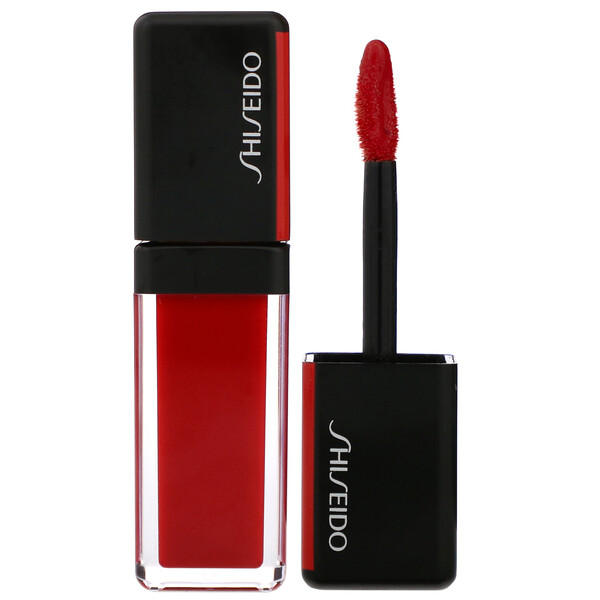 Shiseido‏, LacquerInk LipShine, 304 Techno Red, .2 fl oz (6 ml)