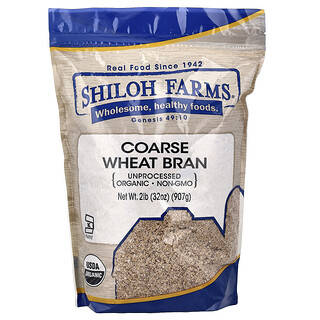 Shiloh Farms, Organic Coarse Wheat Bran, Unprocessed, 32 oz (907 g)