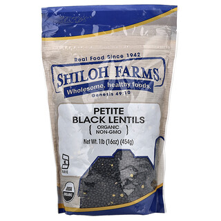 Shiloh Farms, Organic Petite Black Lentils, 16 oz (454 g)