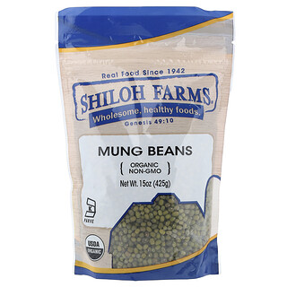 Shiloh Farms, Organic Mung Beans, 15 oz (425 g)