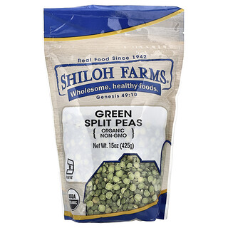 Shiloh Farms, Organic Green Split Peas, 15 oz (425 g)