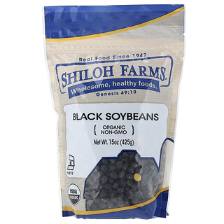Shiloh Farms, Organic Black Soybeans, 15 oz (425 g)