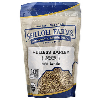 Shiloh Farms, органічний неочищений ячмінь, 425 г (15 унцій)