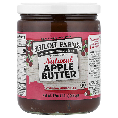 Shiloh Farms, Natural Apple Butter, 17 oz (480 g)