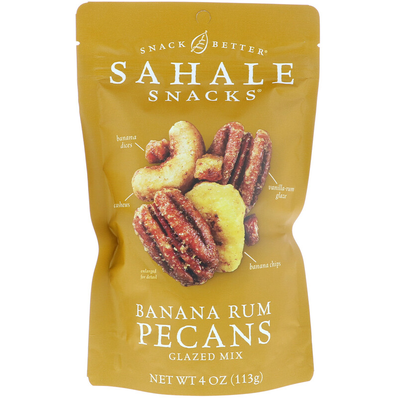 Sahale Snacks, Glazed Mix, Banana Rum Pecans, 4 oz (113 g) iHerb
