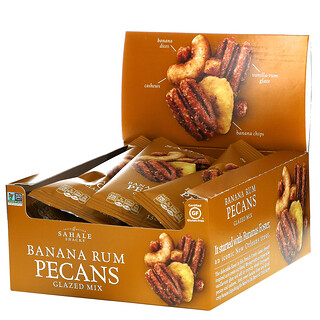 Sahale Snacks, 糖衣香蕉朗姆山胡桃，9 袋裝，1.5 盎司（42.5 克）/袋