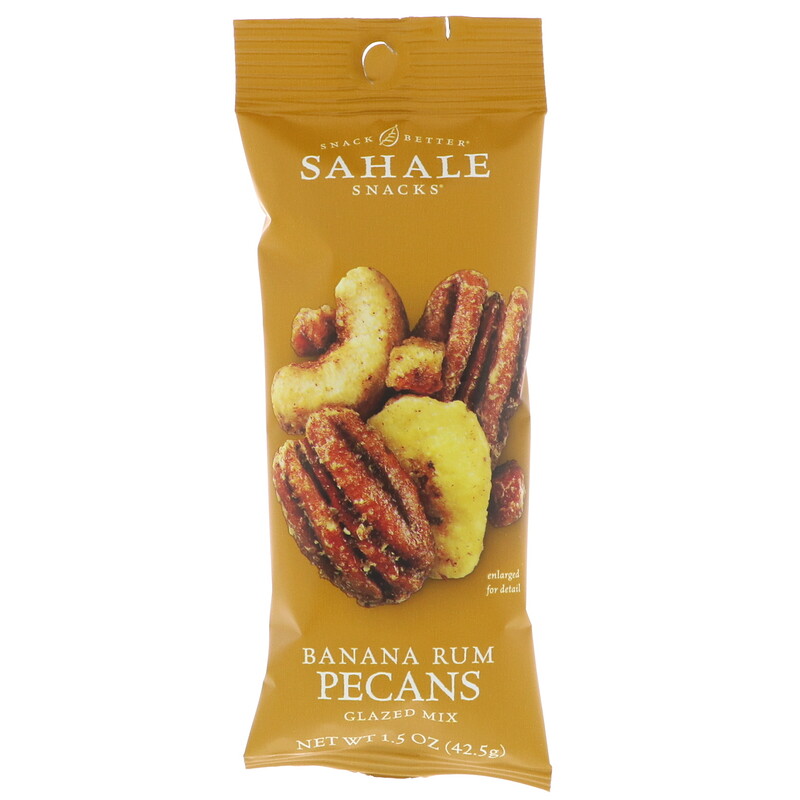 Sahale Snacks, Glazed Mix, Banana Rum Pecans, 9 Packs, 1.5 oz (42.5 g