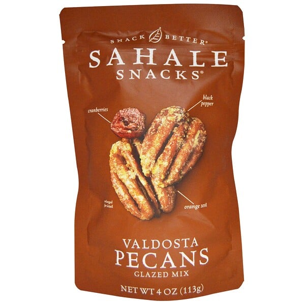 Sahale Snacks, Snack Better, Mezcla de Pecanes Tostadas Valdosta, 4 oz (113 g)