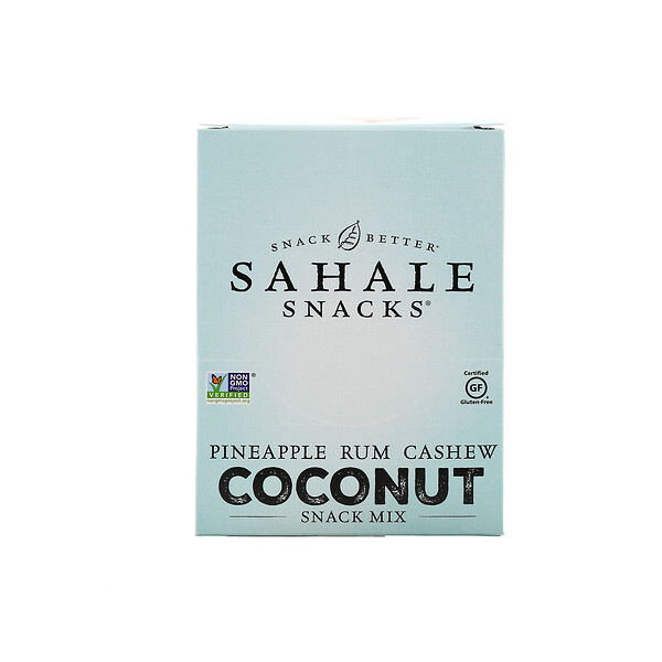 Sahale Snacks‏, חטיף מיקס, אננס רום, קשיו קוקוס, 7 חבילות במשקל 42.5 גרם כל אחת (1.5 אונקיות)