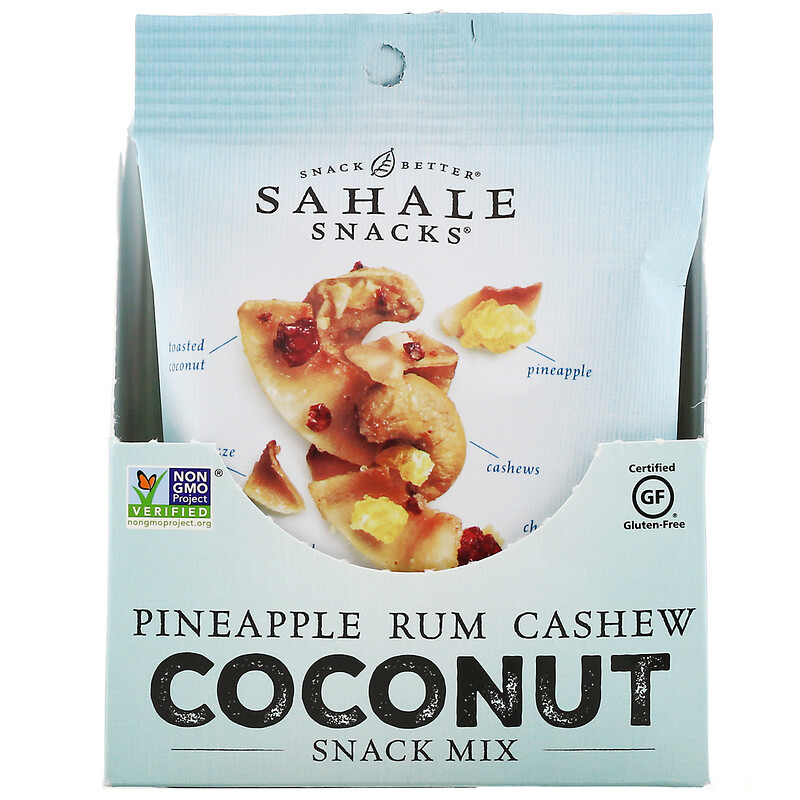Sahale Snacks, Snack Mix, Pineapple Rum Cashew Coconut, 7 Packs, 1.5 oz