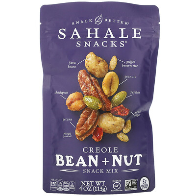 Sahale Snacks Snack Mix, креольские бобы и орехи, 113 г (4 унции)