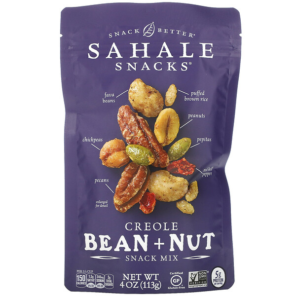 Sahale Snacks‏, Snack Mix, Creole Bean + Nut, 4 oz (113 g)