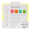 Stasher, Bolsas reutilizables de silicona para la comida, tamaño mediano de sandwich, color lima, 15 fl. oz. (450 ml.)