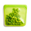 Stasher, Bolsas reutilizables de silicona para la comida, tamaño mediano de sandwich, color lima, 15 fl. oz. (450 ml.)