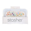 Stasher, Bolsa de silicona para alimentos, reutilizable, tamaño pequeño para aperitivo, transparente, 9.9 oz líq. (293.5 ml)