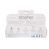Stasher, Bolsa de silicona para alimentos, reutilizable, tamaño pequeño para aperitivo, transparente, 9.9 oz líq. (293.5 ml)