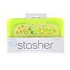 Stasher, Reusable Silicone Food Bag, Snack Size Small, Lime, 9.9 fl oz (293.5 ml)